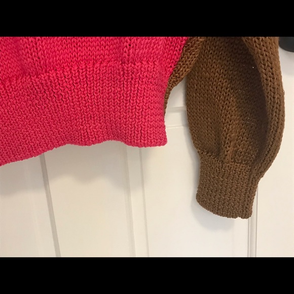 Chunky knit color-blocked Mango sweater NWT - Picture 5 of 6